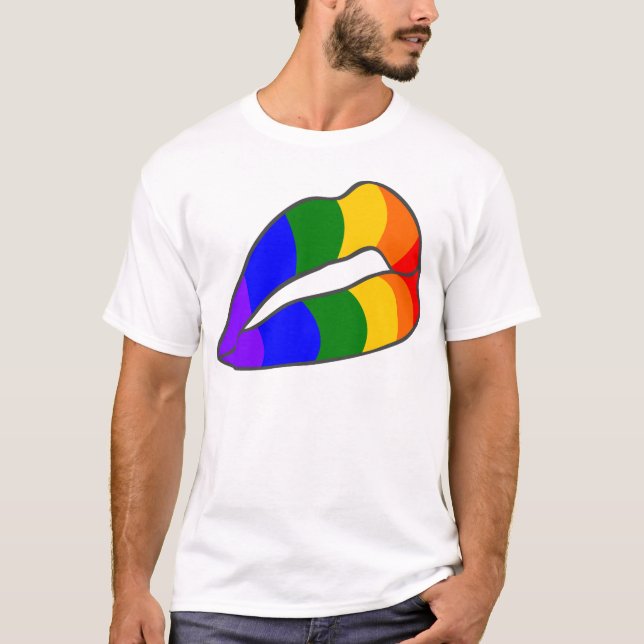 T-SHIRT DRAPEAU D'ARC-EN-CIEL (Devant)