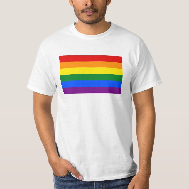 T-shirt Drapeau d'arc-en-ciel de LGBT (Devant)
