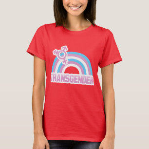T-SHIRT DRAPEAU D'ARC-EN-CIEL DE TRANSSEXUEL