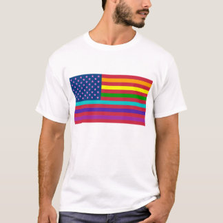 T-SHIRT DRAPEAU D'ARC-EN-CIEL - MONTREZ VOS COULEURS !