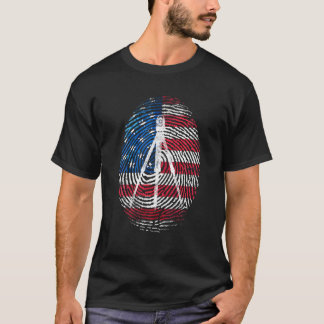 T-shirt Drapeau d'arpentage Imprimer Dons Amusants Surveyo