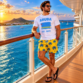 T-shirt Drapeau d'Aruba