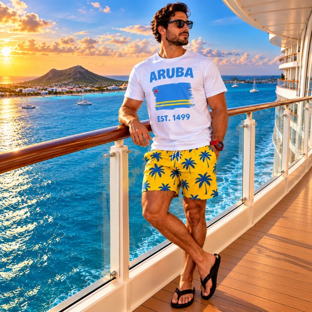 T-shirt Drapeau d'Aruba (Créateur téléchargé)