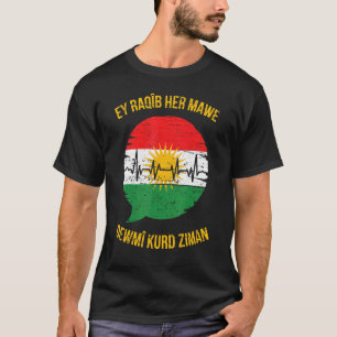 T-shirt Drapeau d'Asiti Kurdistan Kurde Kurde Erbil Kurdi