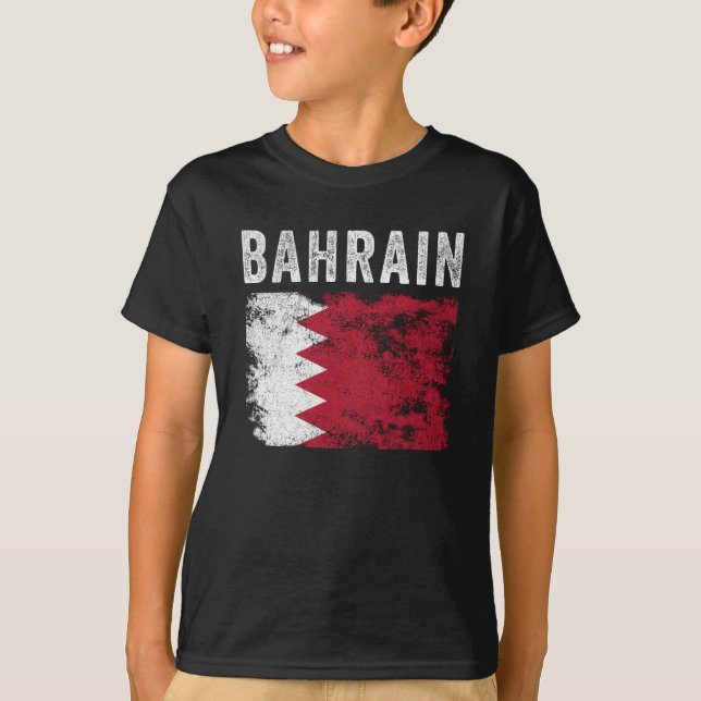 T-shirt Drapeau de Bahreïn en détresse - Drapeau de Bahreï (Devant)