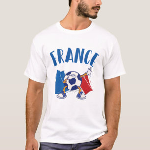 T-shirt Drapeau de balle de soccer en France