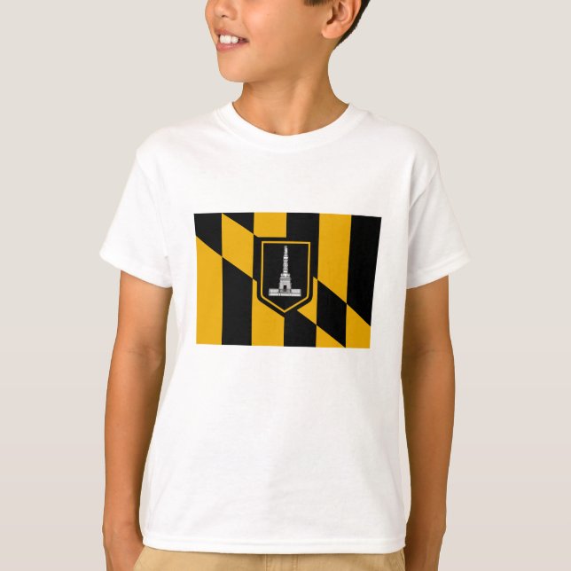 T-shirt Drapeau de Baltimore (Devant)