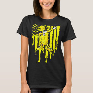 T-shirt Drapeau de banane drôle de dab goutte enfants jeun