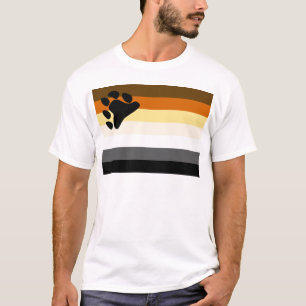 T-shirt Drapeau de base de fierté d'ours