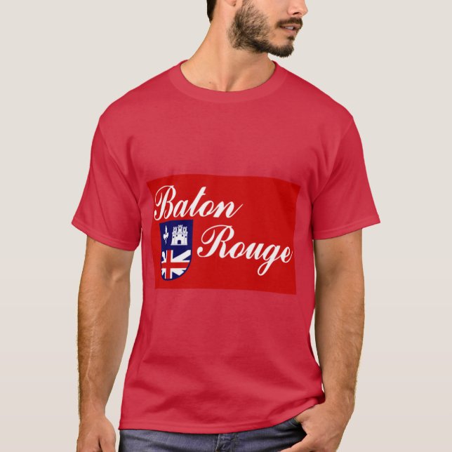 T-shirt Drapeau de Baton Rouge (Devant)