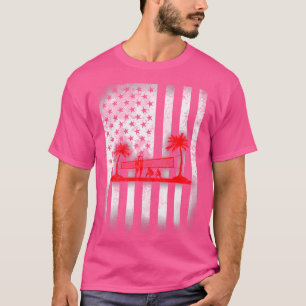 T-shirt Drapeau de Beach Volleyball Us