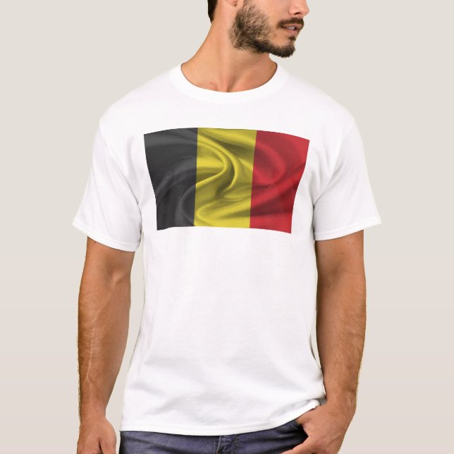 T-shirt Drapeau De Belgique (Devant)