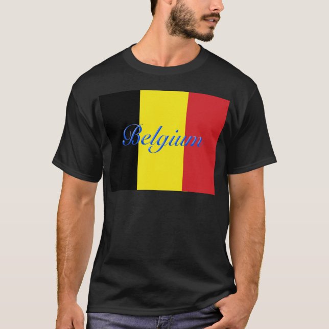 T-shirt Drapeau de Belgique (Devant)
