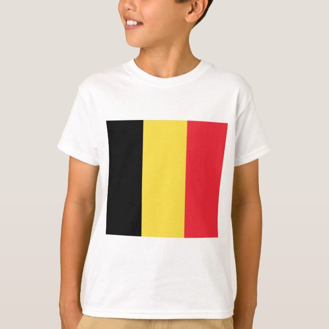T-shirt Drapeau de Belgique (Devant)