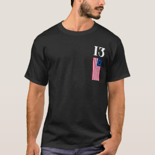 T-shirt Drapeau de Betsy Ross des treize colonies