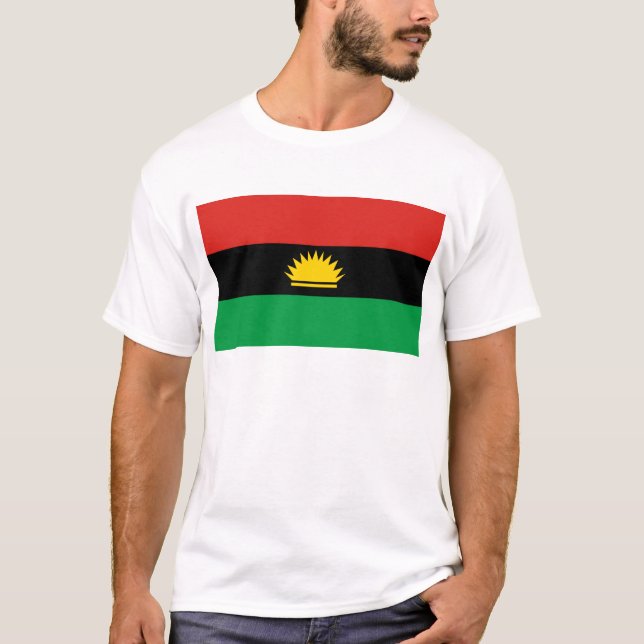 T-shirt Drapeau de Biafra (Bịafra) (Devant)