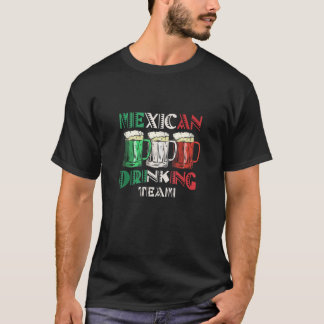 T-shirt Drapeau de bière de l'équipe de boisson mexicaine