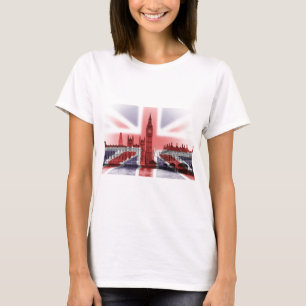 T-shirt Drapeau de Big Ben Londres et d'Union Jack