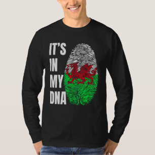 T-shirt Drapeau de biométrie ADN d'empreintes digitales Pa