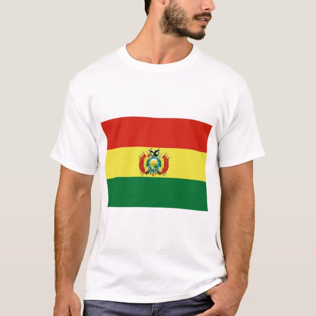 T-shirt Drapeau de Bolivie (Devant)
