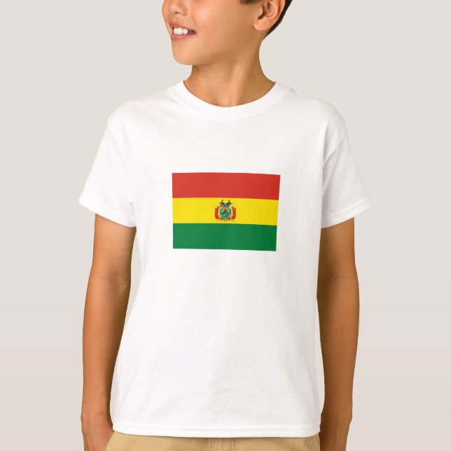 T-shirt Drapeau de Bolivie patriotique (Devant)