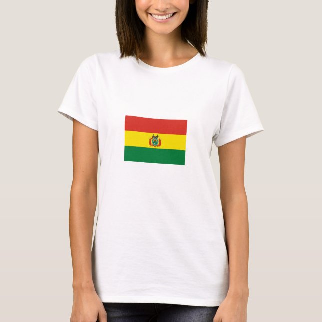 T-shirt Drapeau de Bolivie patriotique (Devant)