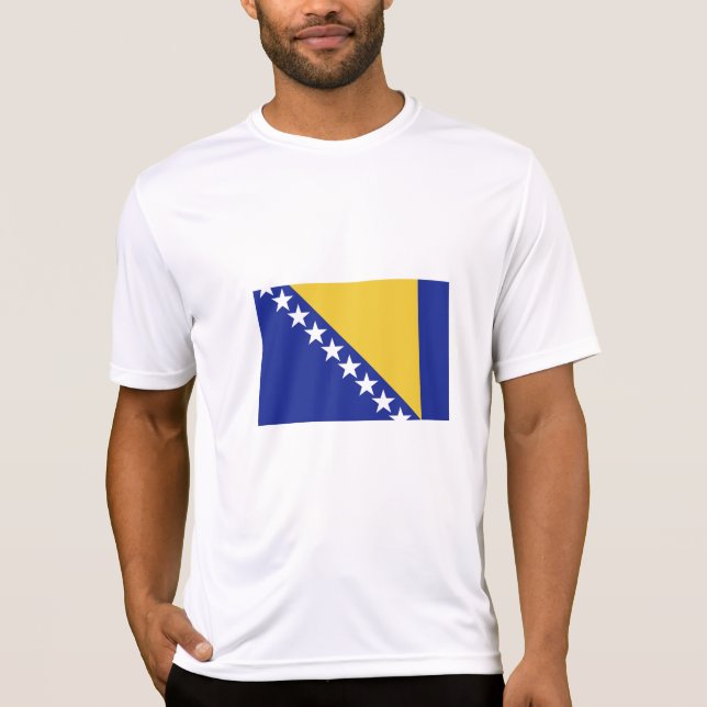 T-shirt Drapeau de Bosnie-Herzégovine (Devant)