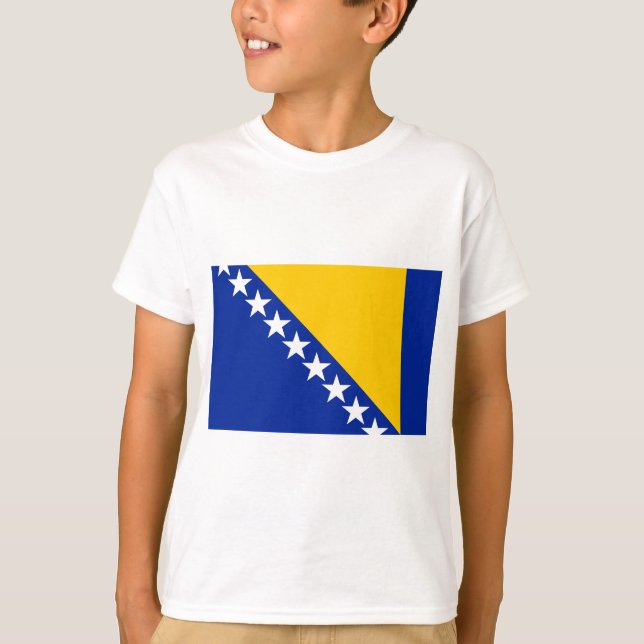 T-shirt Drapeau de Bosnie-Herzégovine (Devant)
