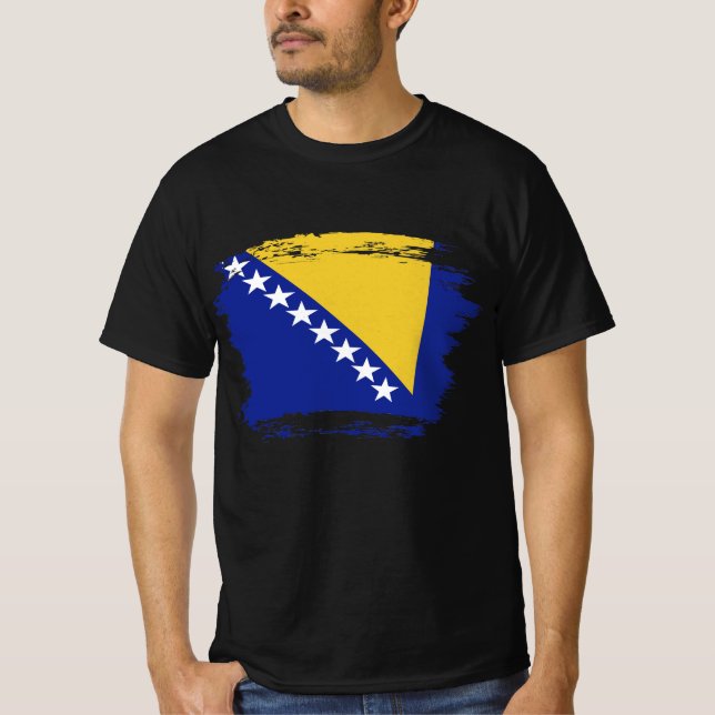 T-shirt drapeau de Bosnie-Herzégovine (Devant)