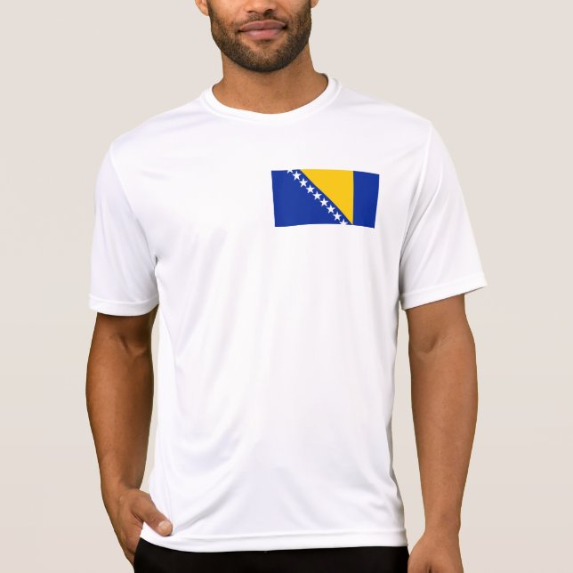 T-shirt Drapeau de Bosnie-Herzégovine (Devant)