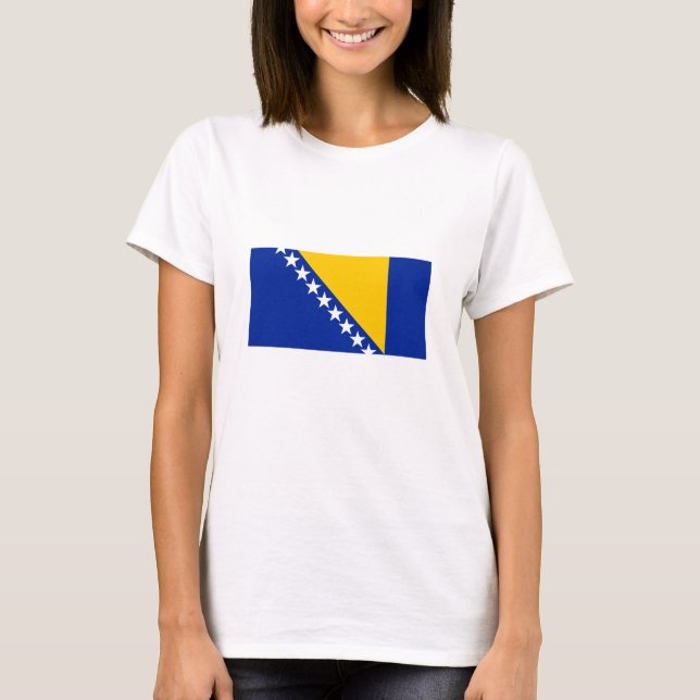 T-shirt Drapeau de Bosnie-Herzégovine patriotique (Devant)