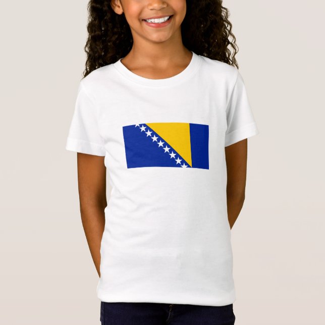 T-Shirt Drapeau de Bosnie-Herzégovine patriotique (Devant)