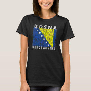T-shirt Drapeau de Bosnie-Herzégovine utilisé chercher bos