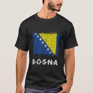 T-shirt Drapeau De Bosnie-Herzégovine Utilisé Rechercher T