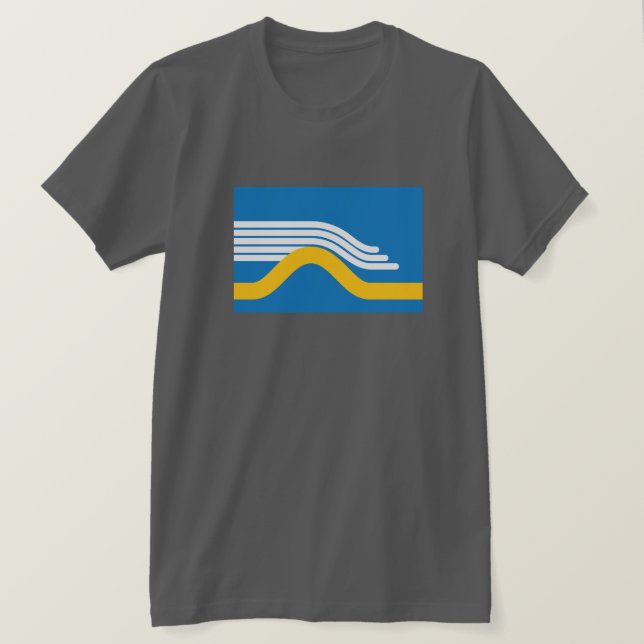 T-shirt Drapeau de brouillard de roulement de San (Design devant)