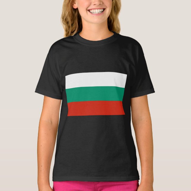 T-shirt Drapeau de Bulgarie (Devant)