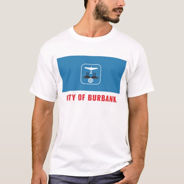 T-shirt Drapeau de Burbank (Devant)