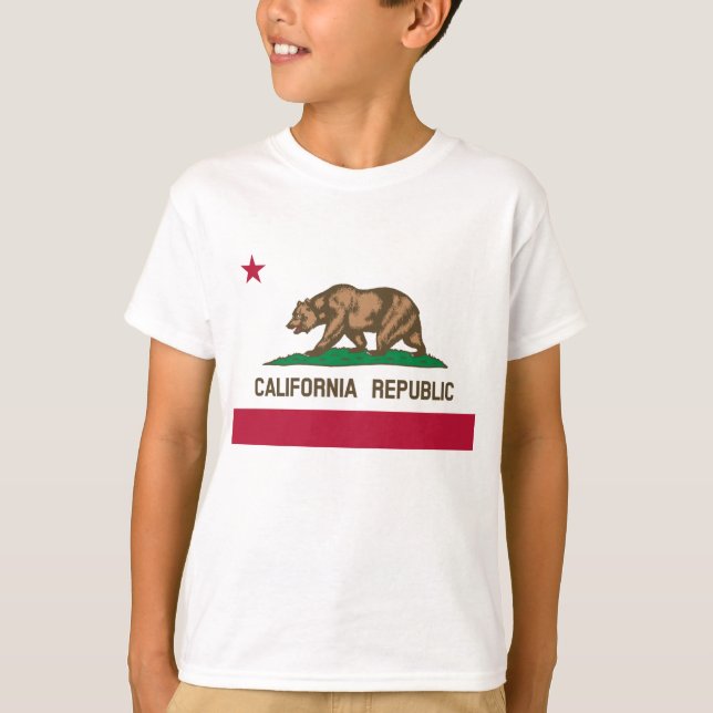 T-shirt Drapeau de Californie (Devant)