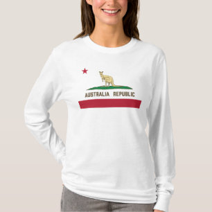 T-shirt Drapeau de Californie Australie Kangaroo
