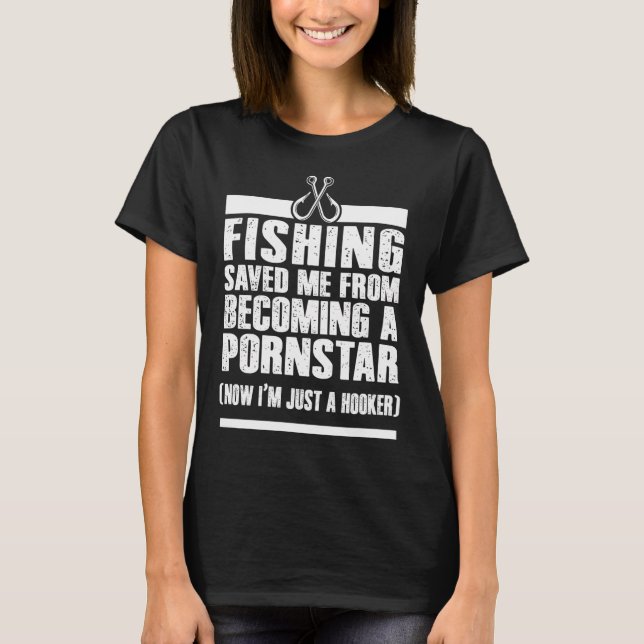 T-shirt Drapeau de canne à pêche américaine (Devant)
