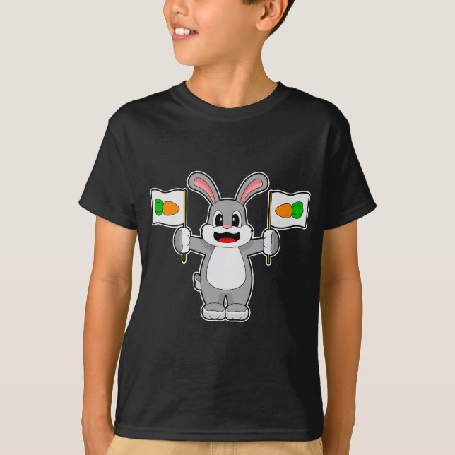 T-shirt Drapeau de carotte de lapin (Devant)
