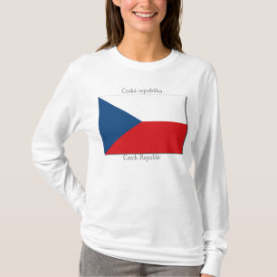 T-shirt Drapeau de chemise de République Tchèque