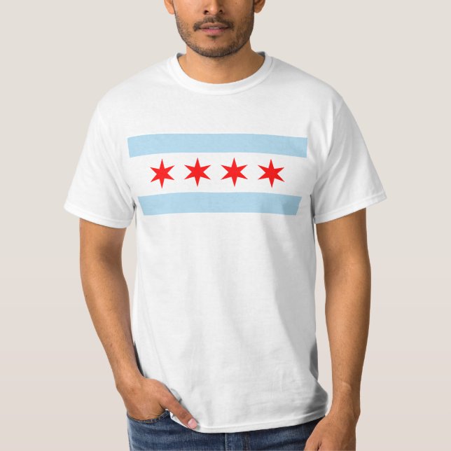 T-shirt Drapeau de Chicago (Devant)