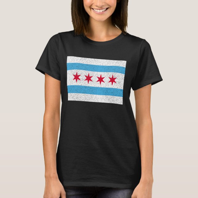 T-shirt Drapeau de Chicago (Devant)