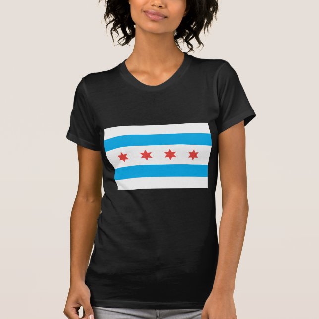 T-shirt Drapeau de Chicago (Devant)