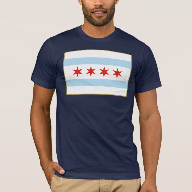 T-shirt Drapeau de Chicago (Devant)