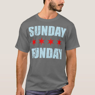 T-shirt Drapeau de Chicago du dimanche de funday