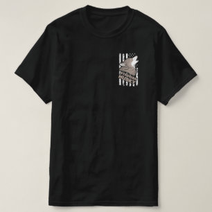 T-shirt Drapeau de Chien Husky Sybérien États-Unis Drôl