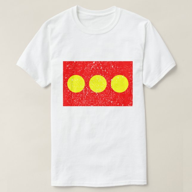 T-shirt Drapeau de Christiania (Design devant)
