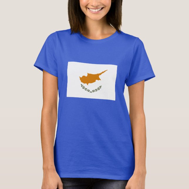 T-shirt Drapeau de Chypre (Devant)